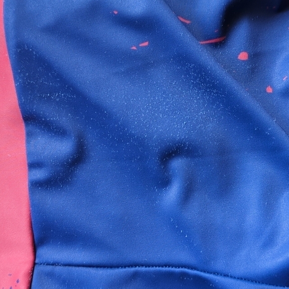 Move U Dance Team Legging Adult Medium made in USA full length blue pink - Picture 10 of 10